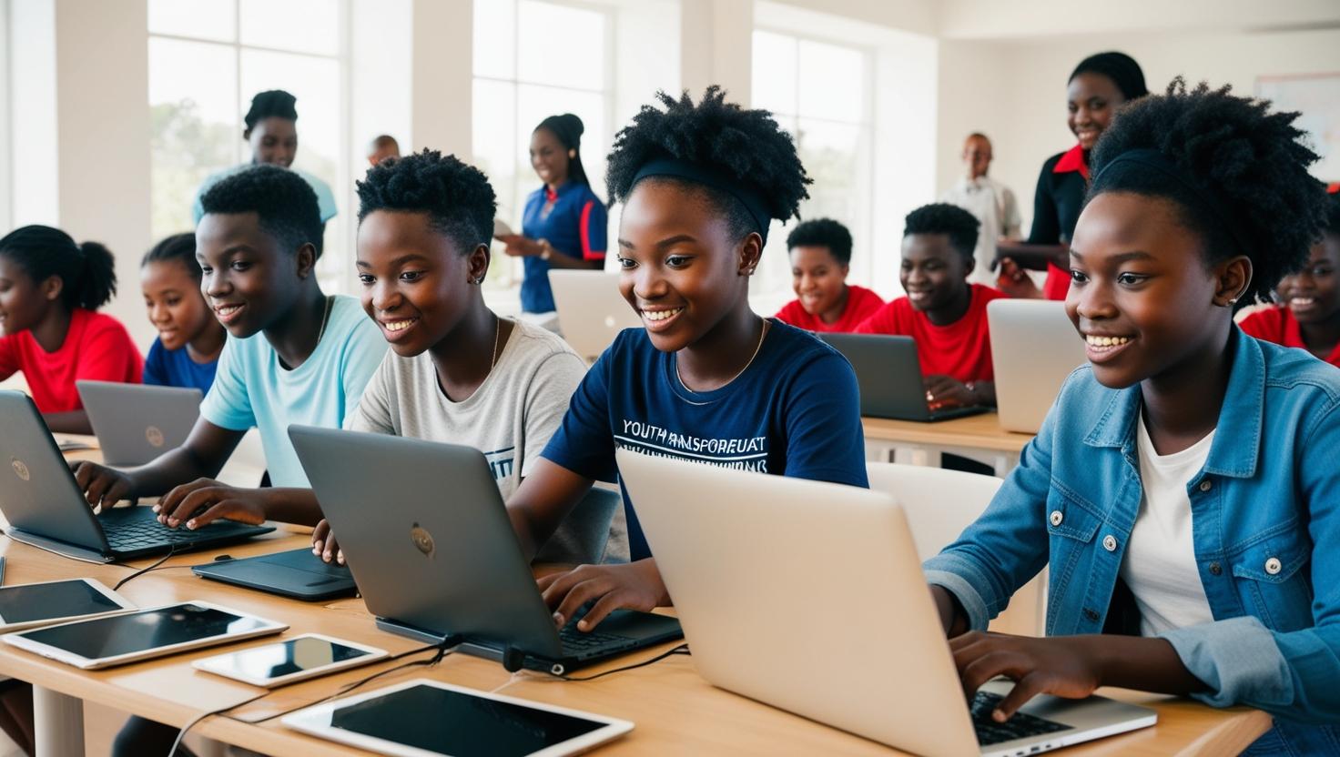 Youth engaging in a workshop