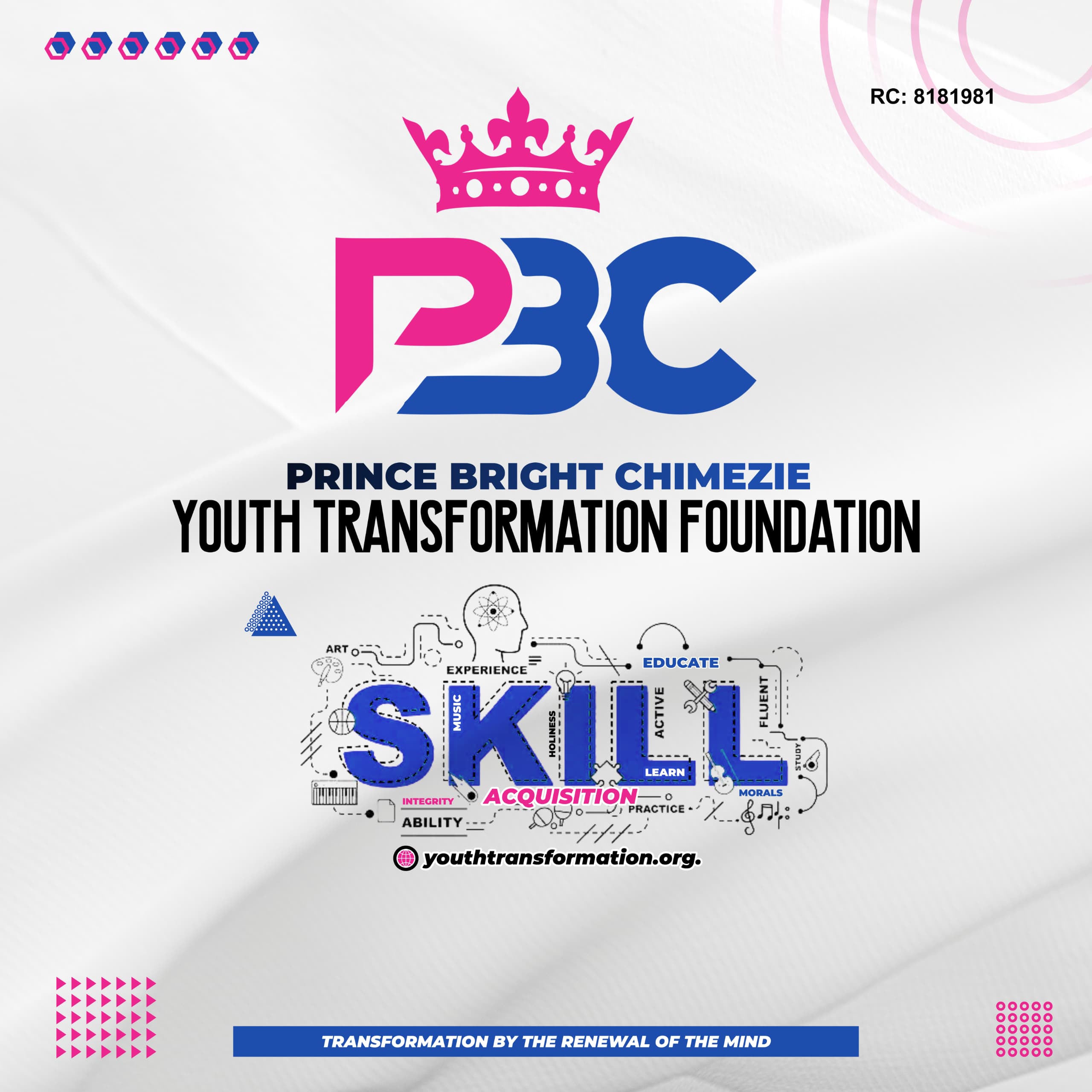 PBC Youth Transformation Foundation hero image featuring youth empowerment activities